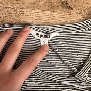 BB Dakota Tee shirt Dress with Tie, Size L